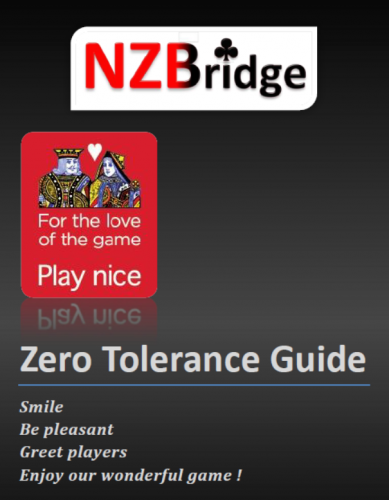 NZ Bridge Zero Tolerance Logo